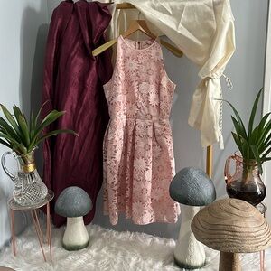 Ted Baker A Line Sweetee Skater Tea Dress Baby Pink Size 2
